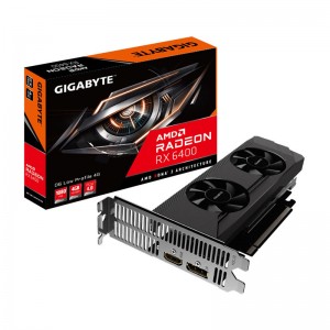 Placa Gráfica Gigabyte Radeon RX 6400 D6 Low Profile 4GB GDDR6